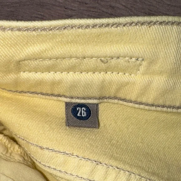 Citizens Of Humanity pastel light Yellow Skinny Jeans size 26 women’s pants - Picture 7 of 8